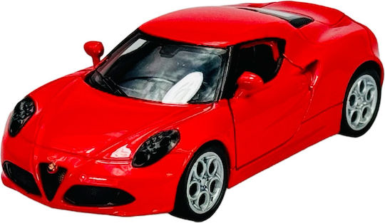 Welly Alfa Romeo 4c Κοκκινο 1:34 43676
