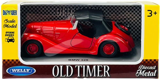 Welly Old Timer Bmw 328 Κοκκινη Οροφη 1:34 98874
