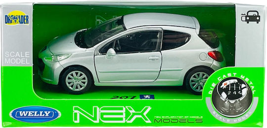 Welly Peugeot 207 Сребрист 1:34 42370