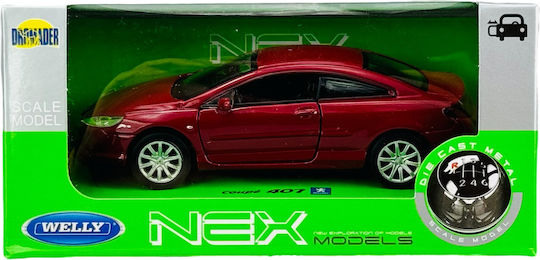 Welly Peugeot 407 Coupe Κοκκινο 1:34 42368