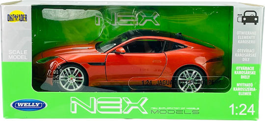 Welly Jaguar F-type Coupe Πορτοκαλι 1:24 24060