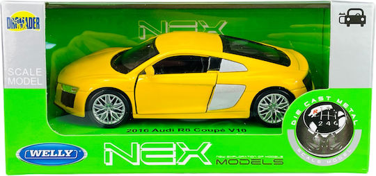 Welly 2016 Audi R8 Coupe V10 Κιτρινο 1:34 43712