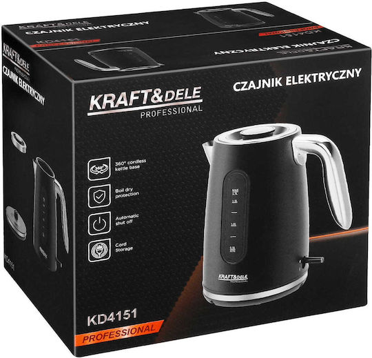 Kraft & Dele Fierbător De Apă 1.7lt 2200W Negru