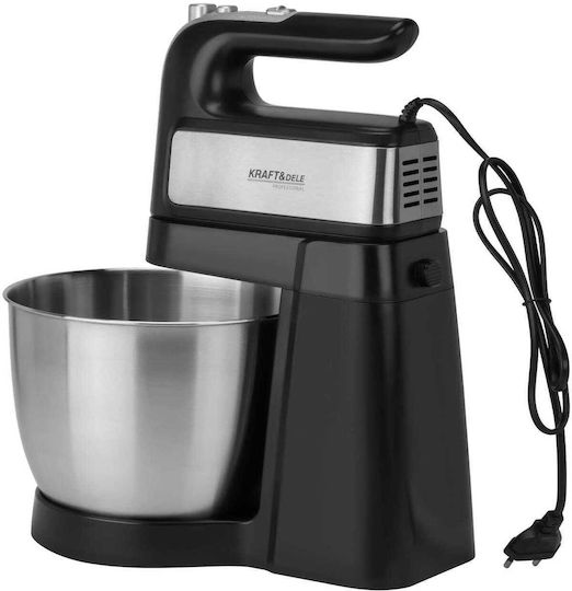 Kraft & Dele Миксер Ръчен 1000W Сив