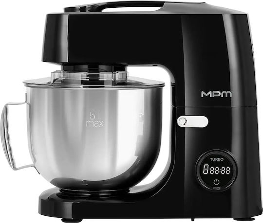 MPM Кухненски робот 1100W с Неръждаем Казан 5lt Черен