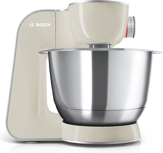 Bosch Κουζινομηχανή 1000W με Ανοξείδωτο Κάδο 3.9lt Λευκή
