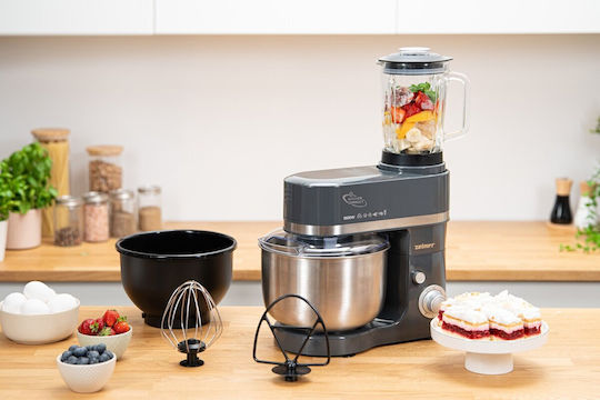 Zelmer Кухненски робот 1800W с Неръждаем Казан 4.5lt Сив