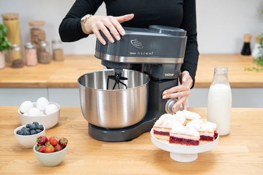 Zelmer Stand Mixer 1800W with Stainless Bowl 5.7lt Grey