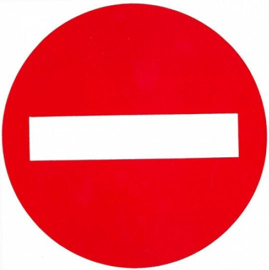 Auto Gs LKW-Warnschild Verbotene Richtungsaufkleber 24603