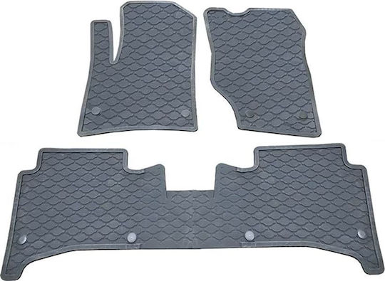 Auto Gs Satz Vorder- und Hintermatten 3Stück aus Gummi für Volkswagen Touareg Porsche Cayenne Gray