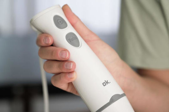 OK. Hand Blender With Plastic Rod 700W White