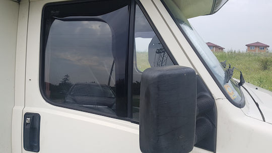 Heko Satz Windabweiser Vordere Dark Fime für Peugeot J5 Fiat Ducato 2D 1991-1994 2Stück
