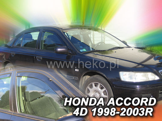 Heko Satz Windabweiser Vordere Dark Fime für Honda Übereinstimmung 2Stück