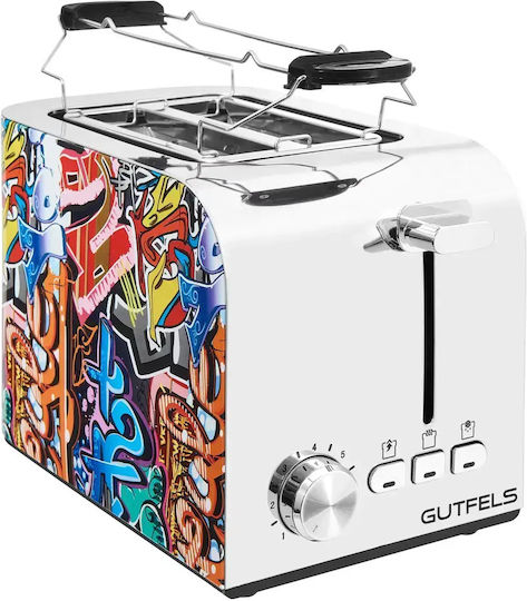 Тостер Gutfels 2 филийки Тостер Двуместна 850W Многоцветна