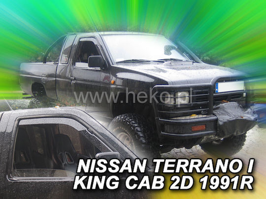Heko Satz Windabweiser Vordere und Hintere Dark Fime für Nissan Terrano Ford Maverick 4Stück