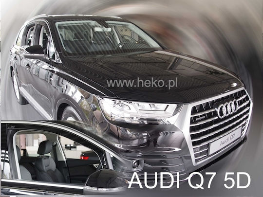 Heko Satz Windabweiser Vordere und Hintere Dark Fime für Audi Q7 4Stück