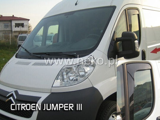 Heko Satz Windabweiser Vordere Dark Fime für Fiat Ducato 2Stück