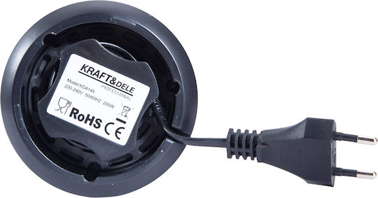 Kraft & Dele Râșniță Electrică de Cafea 200W cu Capacitate de 50gr Negru
