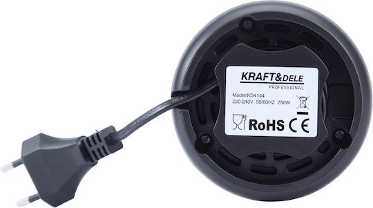 Kraft & Dele Râșniță Electrică de Cafea 250W cu Capacitate de 50gr Argintie