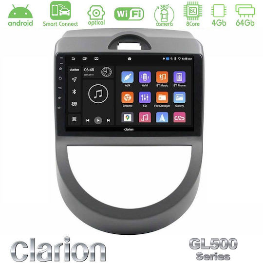 Clarion Car Audio System for Kia Soul 2009-2011 Bluetooth USB WiFi GPS Apple CarPlay Android Auto with 9" Touch Screen