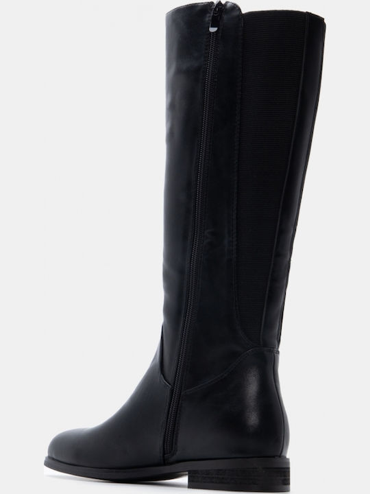 Wildleder Damenstiefel Schwarz
