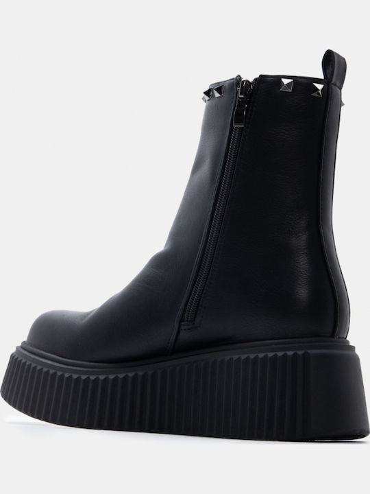 Suede Women's Black Ankle Boots