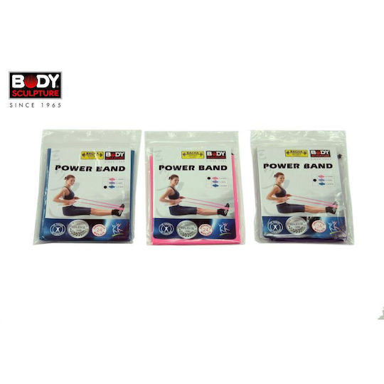 Body Sculpture Pilates Tape Ελαστικός Ιμάντας Γυμναστικής Μπλε 0.65m