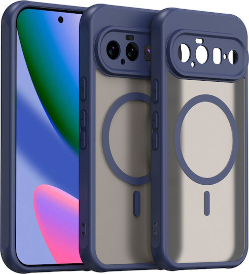 Techsuit Halofrost Ii Plastic Navy Blue Back Cover (Google Pixel 11)