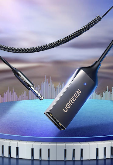 Ugreen CM309 Bluetooth Автомобилен за Таблото (AUX / Аудиоприемник / с USB Порт за Зареждане)