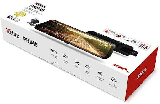 Xblitz Set Oglindă cu Cameră DVR Auto 4K cu Ecran 9.66" Wi-Fi și Cameră de Marșarier