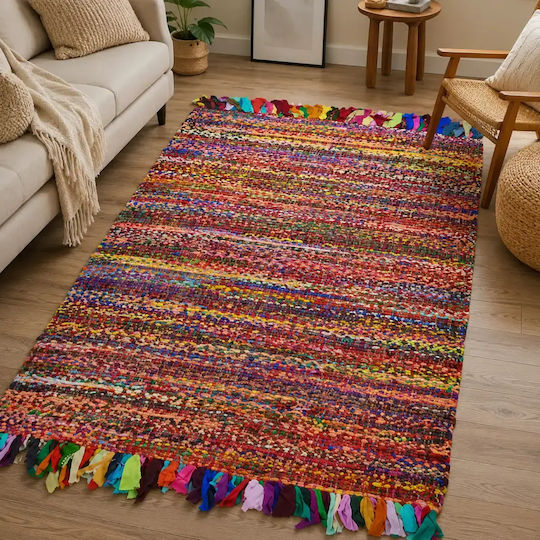 Covor Rectangular Din Iută Roșu Cărămiziu 80x140cm