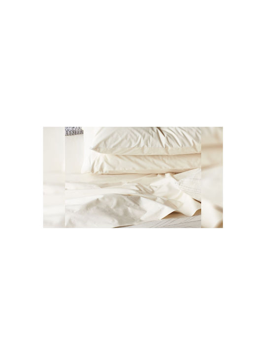 Valeria Home Husă Pentru Pilotă 100% Bumbac Superdublă 230x220 Bumbac Albă