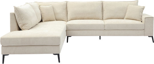 Zenqua Corner Couch with Right Corner Beige 291x233x90cm