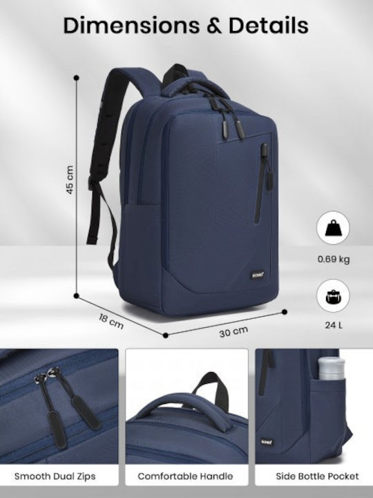 Miss Lulu Backpack Navy Blue