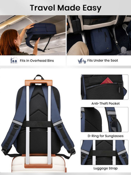 Miss Lulu Backpack Navy Blue