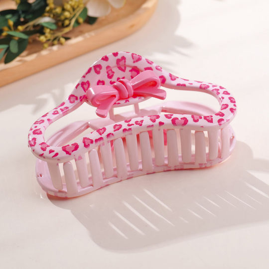 Seria Leopard Roz – Clamă Acrilică De Păr Cloud – 13cm