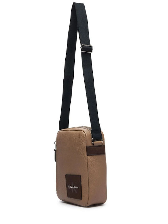 Men's Shoulder Crossbody Bag Brown