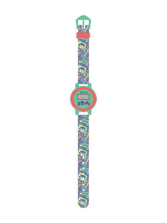Diakakis Digital Kids Watch Multicolour with Silicone Strap