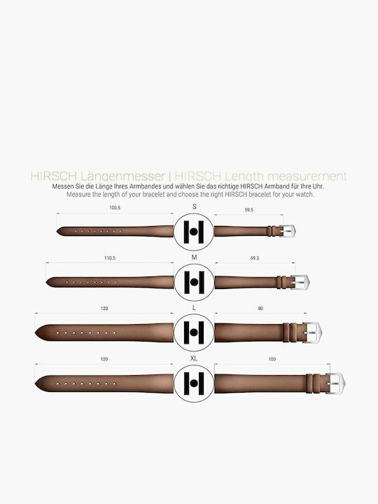 Hirsch Leather Strap Black 22mm