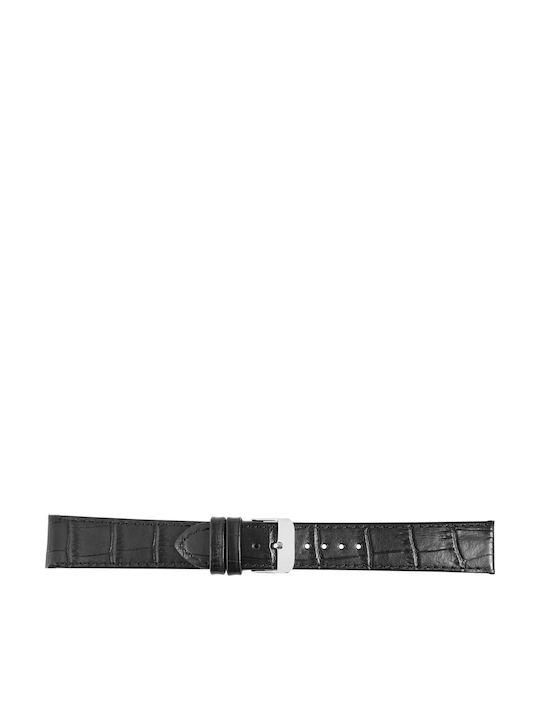 New Era Lederriemen Schwarz 40mm