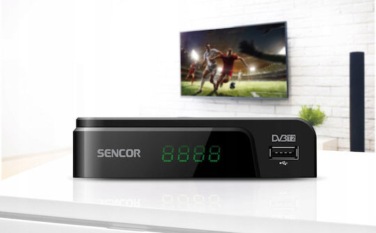 Sencor SDB 524T Ψηφιακός Δέκτης Mpeg-4 Σύνδεσεις SCART / HDMI / USB
