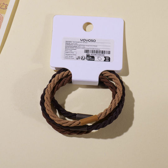 Hair Scrunchies Set – Braided Twist 4 Pieces