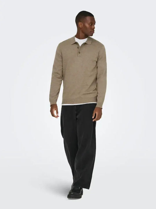 Polo Sweater Desert Taupe