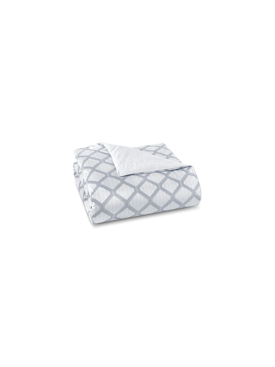 Valeria Home Set Huse Pentru Pilote 100% Bumbac 240x220cm Superdublu Cu 2 Fețe De Pernă Cearșafuri Cidade – 100% Midnight