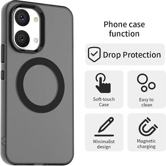 Orso Magcase Back Cover Πλαστικό / Σιλικόνης Μαύρο (Poco X8 Pro Max)