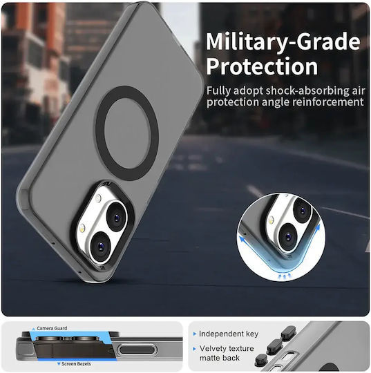 Orso Magcase Back Cover Πλαστικό / Σιλικόνης Μαύρο (Poco X8 Pro Max)