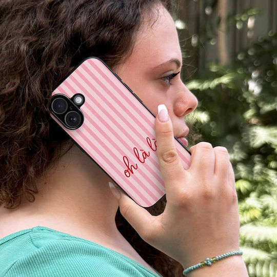 Калъф Sonique Stripe Stories Series Motorola Edge 50 Pro 5g Oh La La Розов