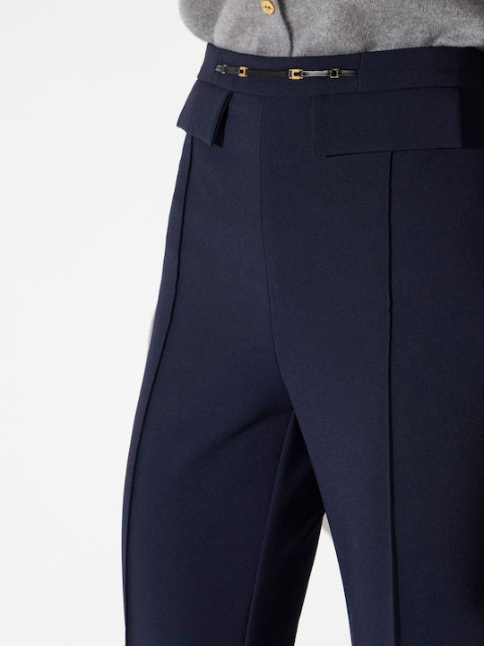 Damen Stoffhose Dunkelblau