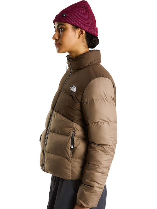 Saikuru Women's Puffer Jacket for Winter Brown