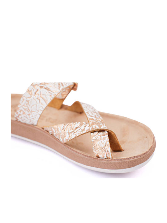 Constantia Damen Anatomisch Flache Sandalen Beige